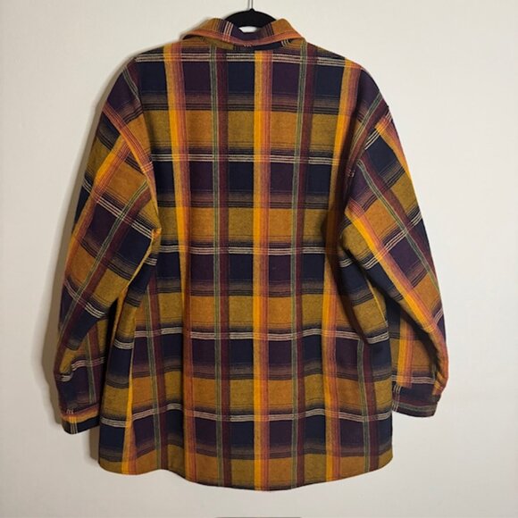 Vintage Marlboro Classics Wool Plaid Jacket Size Large - Picture 2 of 7